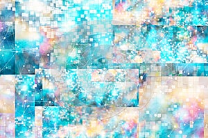 Abstract technology collage background