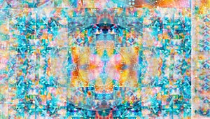 Abstract technology collage background