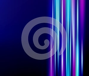 Abstract technology concept background blue with shining lines.