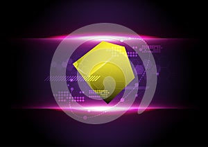 Abstract technology cube