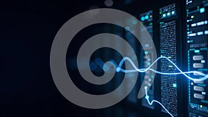Abstract Technology Data Flow Visualization