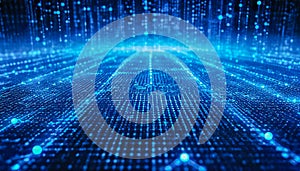 Abstract technology digital background with binary code.