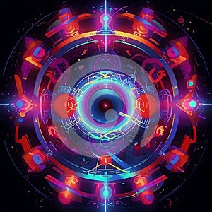 Abstract technology of future concept background. Futuristic user interface HUD.