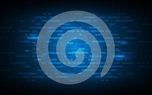 Abstract technology future concept with internet of things icon pattern texture background