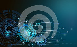 Abstract technology futuristic circuit board, Hi-tech computer d