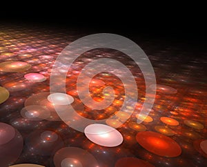 Abstract technology futuristic glowing circles background
