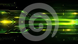 Abstract technology green digital hi-tech background. Graphic concept for your design
