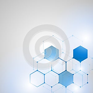 Abstract Technology hexagon background