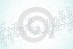 Abstract technology hexagonal background. Connection structure.