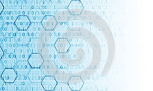 Abstract technology hexagonal background. Connection structure.