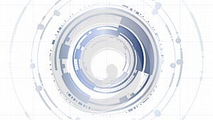 Abstract technology interface hud platform background template v