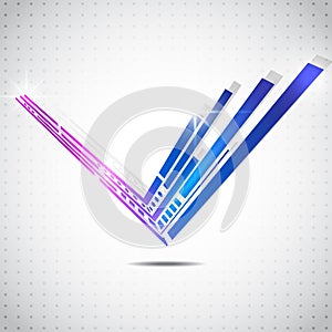 Abstract technology lines vector background, vector illustration