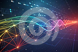 Abstract technology network background illustration