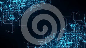 Abstract Technology Network Connection Digital Data Visualization Concept