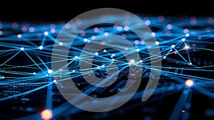 Abstract Technology Network Connection Structure Background
