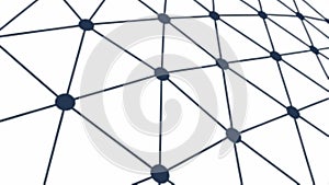 An Abstract Technology Network Grid with Connected Data Points, vector design Generative AI