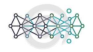 Abstract Technology Network: Interconnected Data Flow, vector design Generative AI