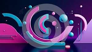 Abstract technology particles mesh background, IT, Technology, Communication