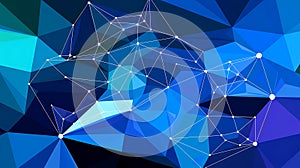 Abstract technology particles mesh background, IT, Technology, Communication