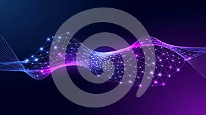 Abstract technology particles mesh background, IT, Technology, Communication