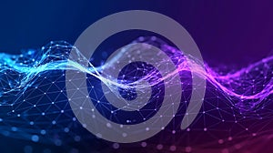 Abstract technology particles mesh background, IT, Technology, Communication