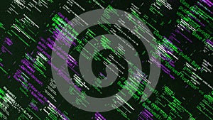 Abstract technology programming code background of software developer. Animation. Computer scriptor or software concept.