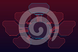 Abstract technology screen interface background