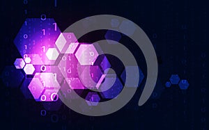 Abstract technology security data network background, vector illustration