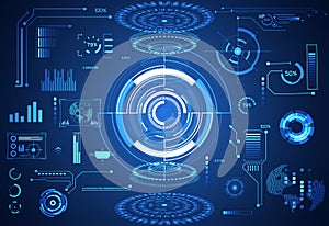 Abstract technology ui futuristic concept hud interface hologram