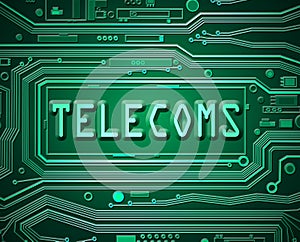 Abstract telecoms concept.