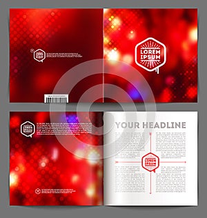 Abstract template booklet design