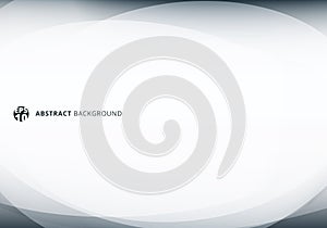 Abstract template elegant header and footers charcoal gray curved light template on white background with space for your text