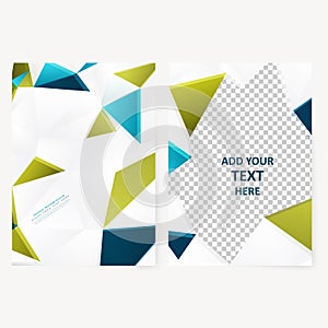 Abstract template geometric flyer