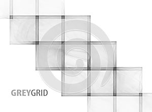 Gray grid on a white background