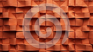 Abstract Terra Cotta Wall: Organic Forms In Textured Paper