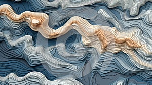 abstract terrain map contours