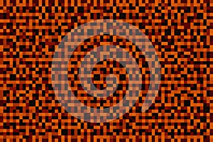 Abstract terrecotta gradient background. Texture with pixel square blocks. Mosaic pattern