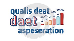 Abstract Text with Data Overlay: Information Analytics, vector design Generative AI