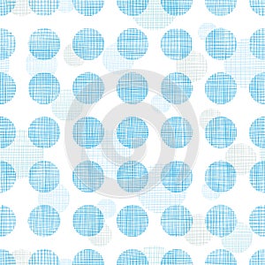 Abstract textile blue polka dots stripes seamless pattern background photo