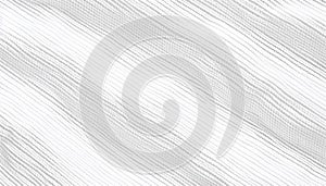 Abstract textile design with striped wave pattern in monochrome colors generated by AI