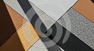 Abstract Textile Surfaces Showing Texture and Color Variations