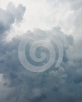 Abstract textural background of gray clouds