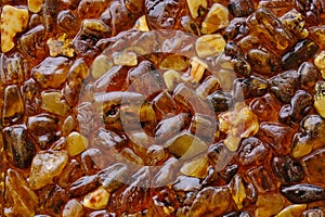 Abstract texture and background of amber stone.