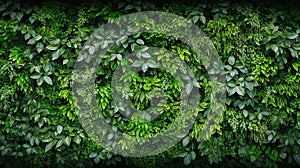 Abstract texture and background as greenwall. AI Generative