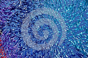 Abstract texture and background from blue tapes