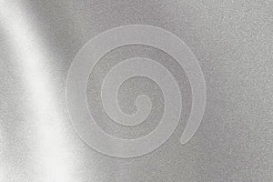 Abstract texture background, light shining on wave silver metal sheet