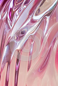 Abstract texture of colored rippled glass