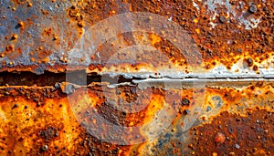 Abstract Texture of Corroded Rusted Metal Surface