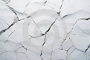 Abstract texture of cracked white paint on a wavy surface, ideal for backgrounds and wallpapers