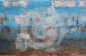 Abstract,Texture of old concrete wall, blue Cement textured abstract background, old wall with lichen, Vintage Dirty wall